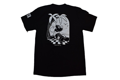 Neff X Disney Mens Mickey Mouse No Worries Graphic Black T-Shirt