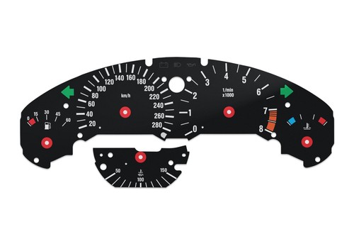 Tachoscheibe Gauge Tachometer für BMW M3 E36 280km/h MPH to km/h - Bild 2 von 7