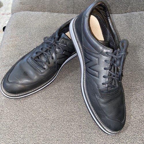 New Balance Men's Black Leather Oxford 