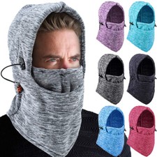 Winter Balaclava Ski Mask Thick Fleece Face Cover Neck Warmer Hood for Men Women