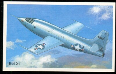 Tabakkarte, Botschaft, World of Speed, 1981, Bell X-1, #5