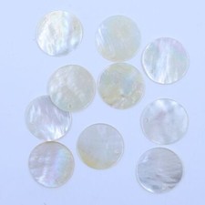 10 PCS 20mm Natural Yellow Sea Shell Coin Shape loose Beads Charms Pendant DIY