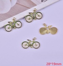 Lote 50 Piezas Dijes Bicicleta Dijes Pendientes Colgantes Hágalo Usted Mismo Joyería Fabricación