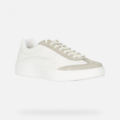 GEOX Men's U Colbyn B Lace Up Sneakers, Rock White/Beige | eBay