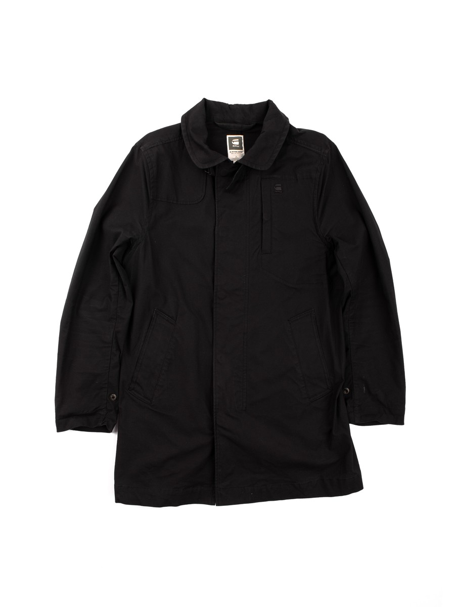 Men G-Star Raw Peltz Garber Long Trench Coat / Jacket Size S