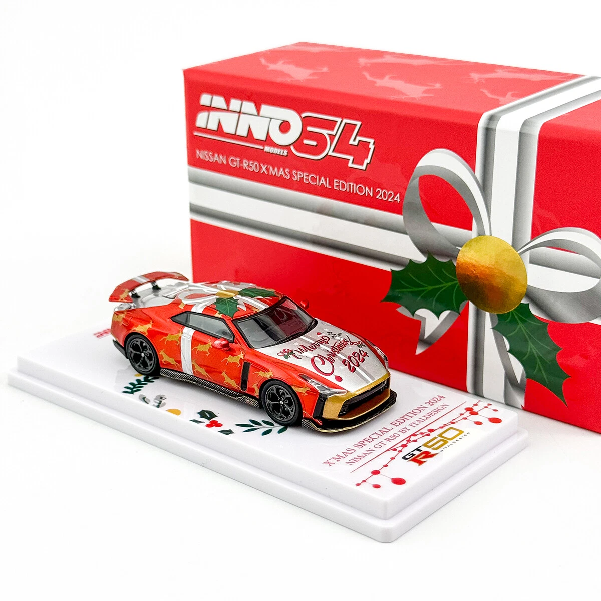 Inno64 Nissan GT-R R50 Christmas 2024 Edition Car Model | eBay