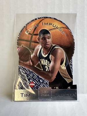 1997 Tim Duncan Collectors Edge Impulse RC Die-Cut 1 Spurs