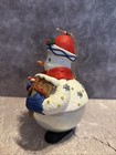 Traditions Glass Snowman Christmas Ornament Preowned — photo 4