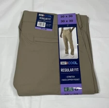 32 Degrees Cool Performance Pant, Tan, Regular Fit, Stretch, Men's 30x30, NEW