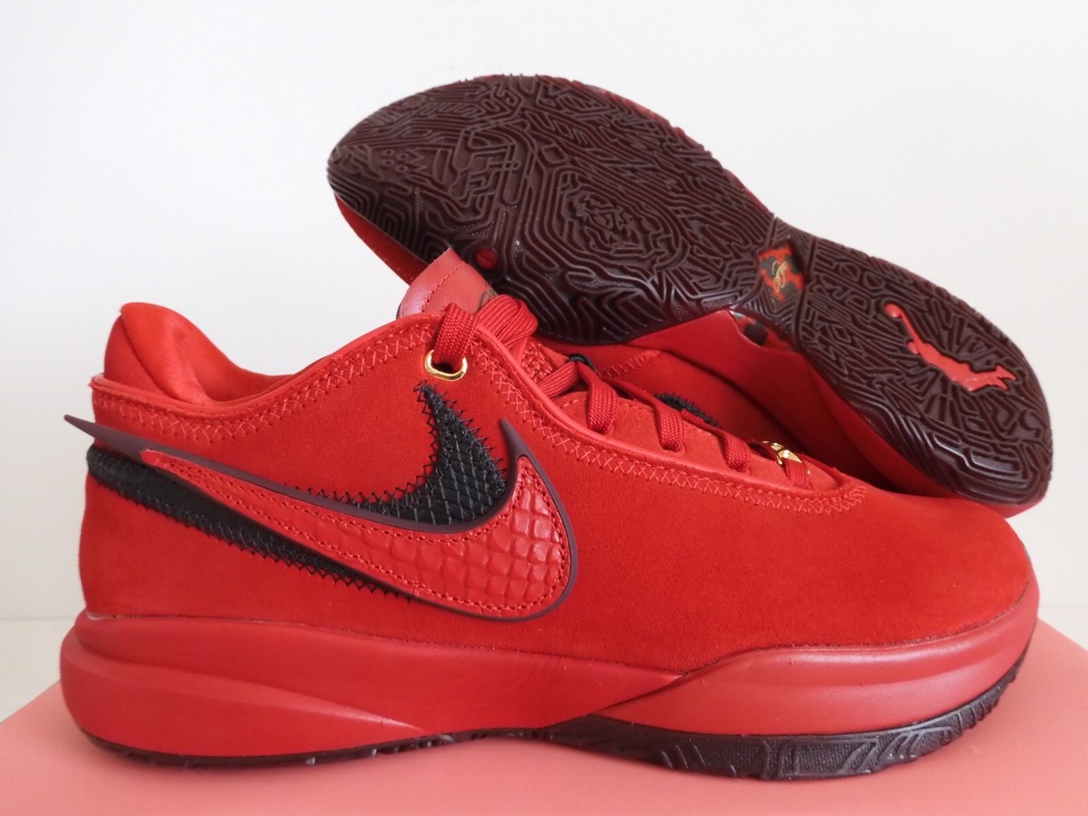 NIKE LEBRON XX 20 GYM RED-UNIVERSITY RED SZ 8 [DV1193-600