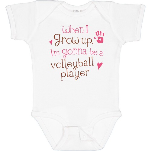 Inktastic Kids Volleyball Player Infant Creeper Future Ball Sports Girls Hws