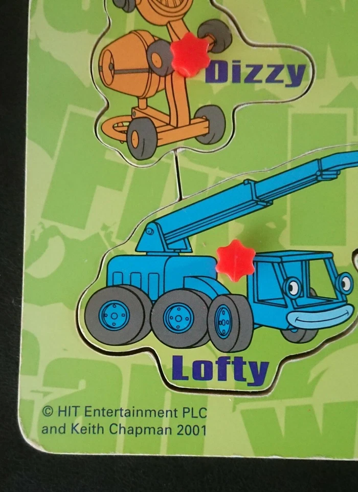 Bob the Builder Can We Fix it? Wooden Jigsaw Peg Puzzle 2001 - Tree Toys - image 2 of 4