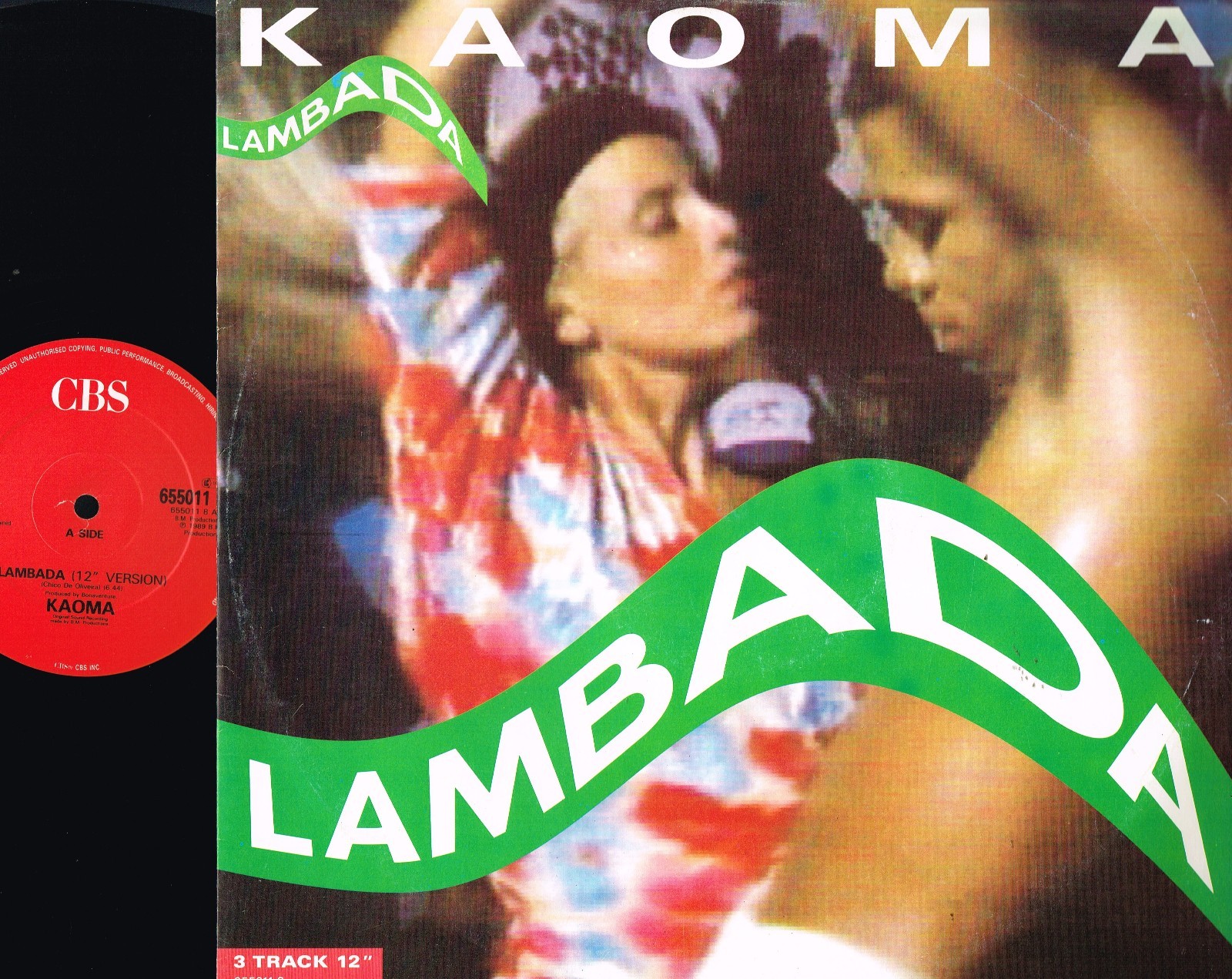 KAOMA Lambada 12"" VINYL 3-Track Single CBS 1989 UK 655011 8 A1/B1 @Latin@ VGC
