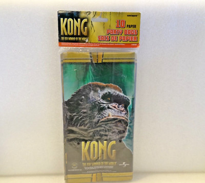 Kong The 8Th Wonder Of The World 10 Paper Party Bags #19725  RARE!