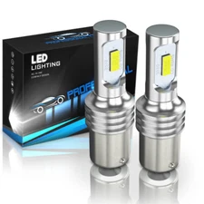 White Bright 1156 7506 LED Reverse Backup Light Bulbs 6500K Canbus Error Free 2x