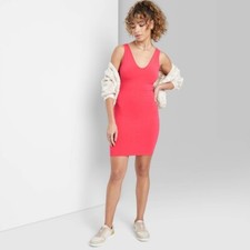 NEW Women's Sleeveless Knit Bodycon Dress - Wild Fable S