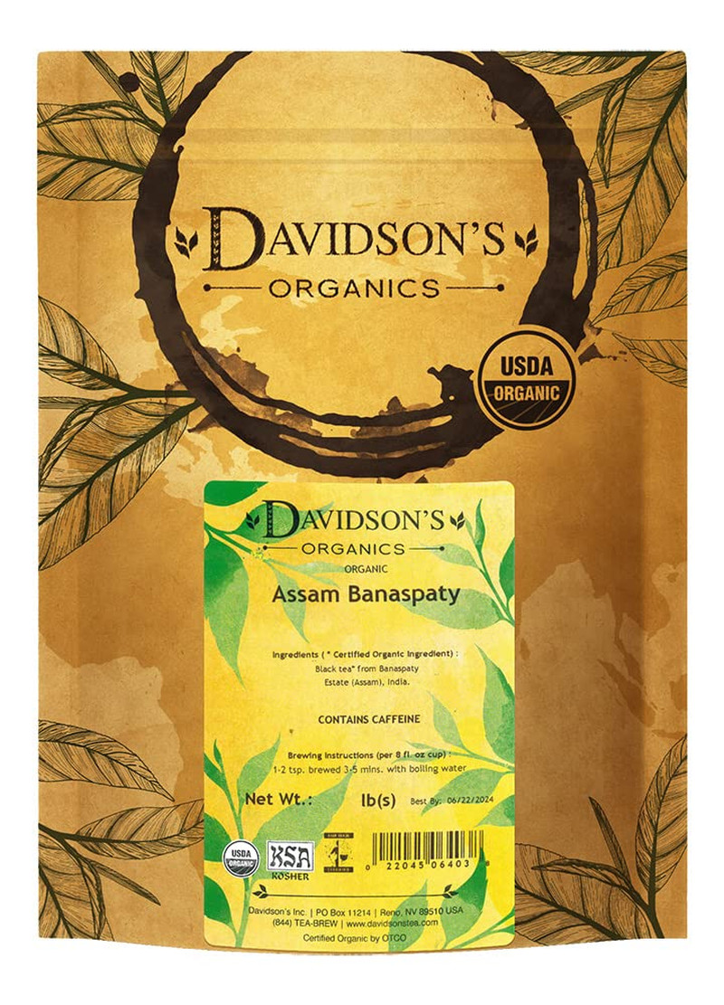 Davidson's Organics, Assam Banaspaty, Loose Leaf Tea, 16-Oun
