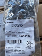 (100 PACK) Burndy ACC-FPV - WILEY PV CLIP - 2 wire 50068483