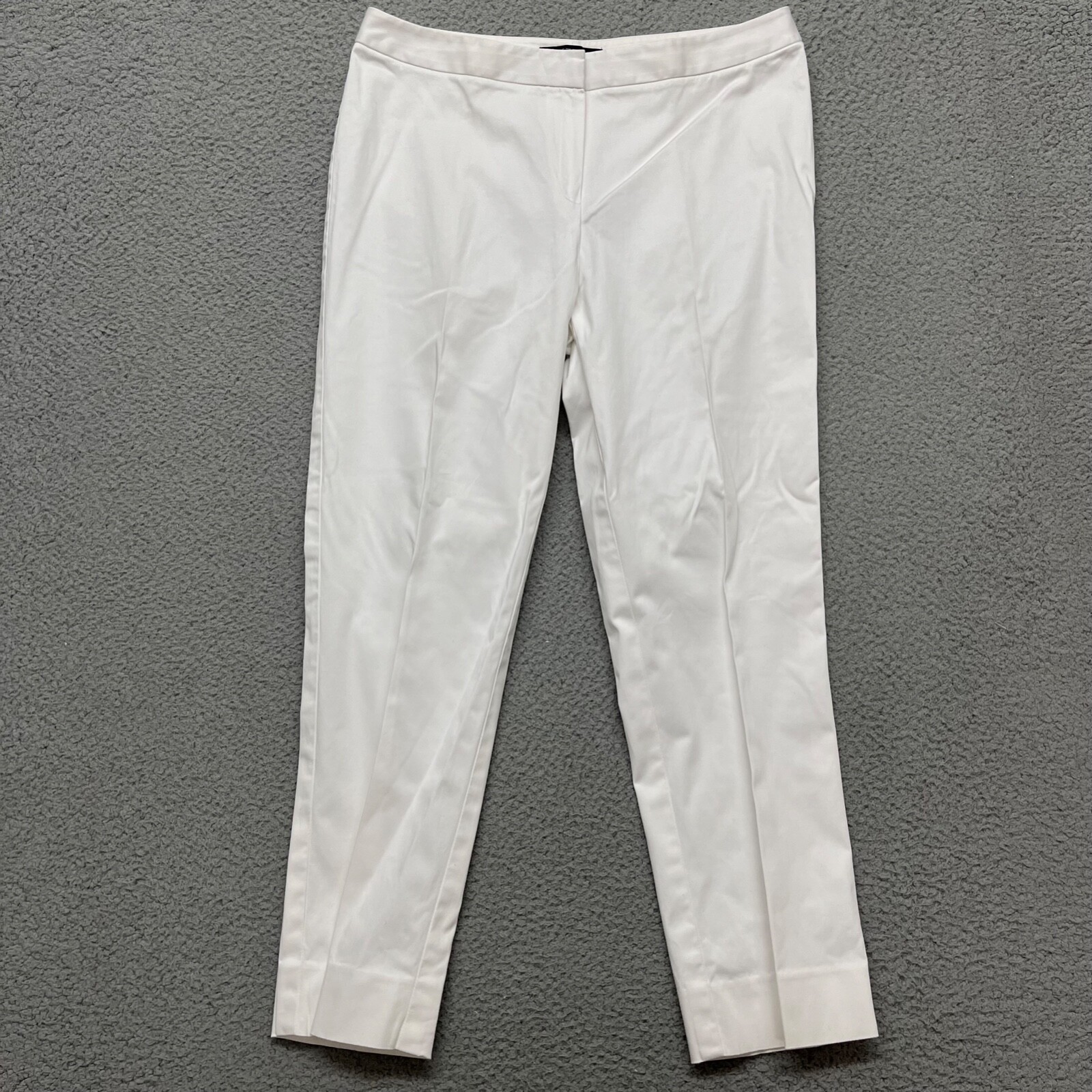 Lafayette 148 Pants Womens 14 White Tapered Leg Dress Pants Womens 34 x 28 eBay
