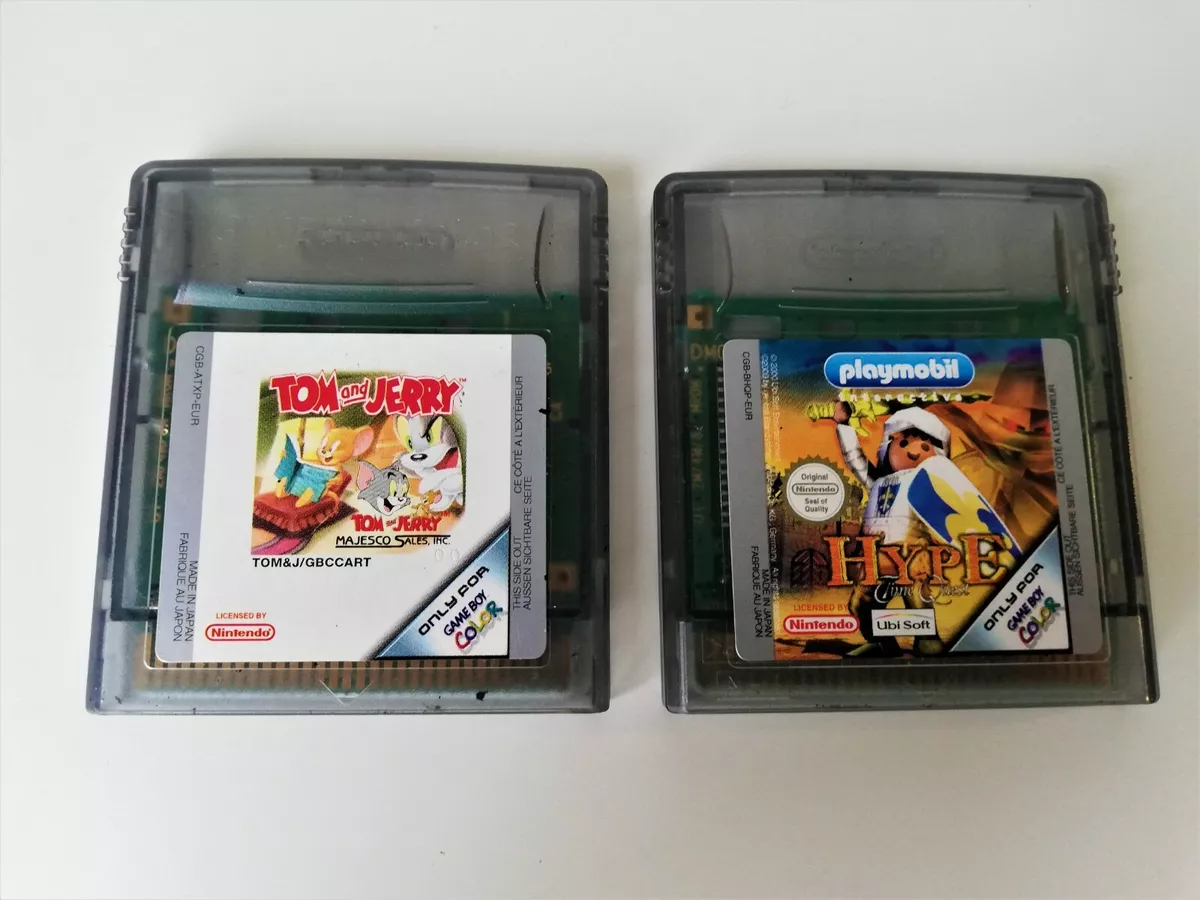 2 Nintendo Game Boy Color Games Playmobil Hype Time Quest + Tom