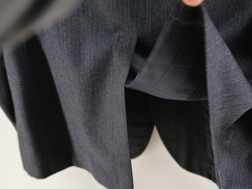 Hart Schaffner Marx 2 Piece Suit 42L Gray Pinstripe Worsted Wool Pant Fit - Picture 15 of 22