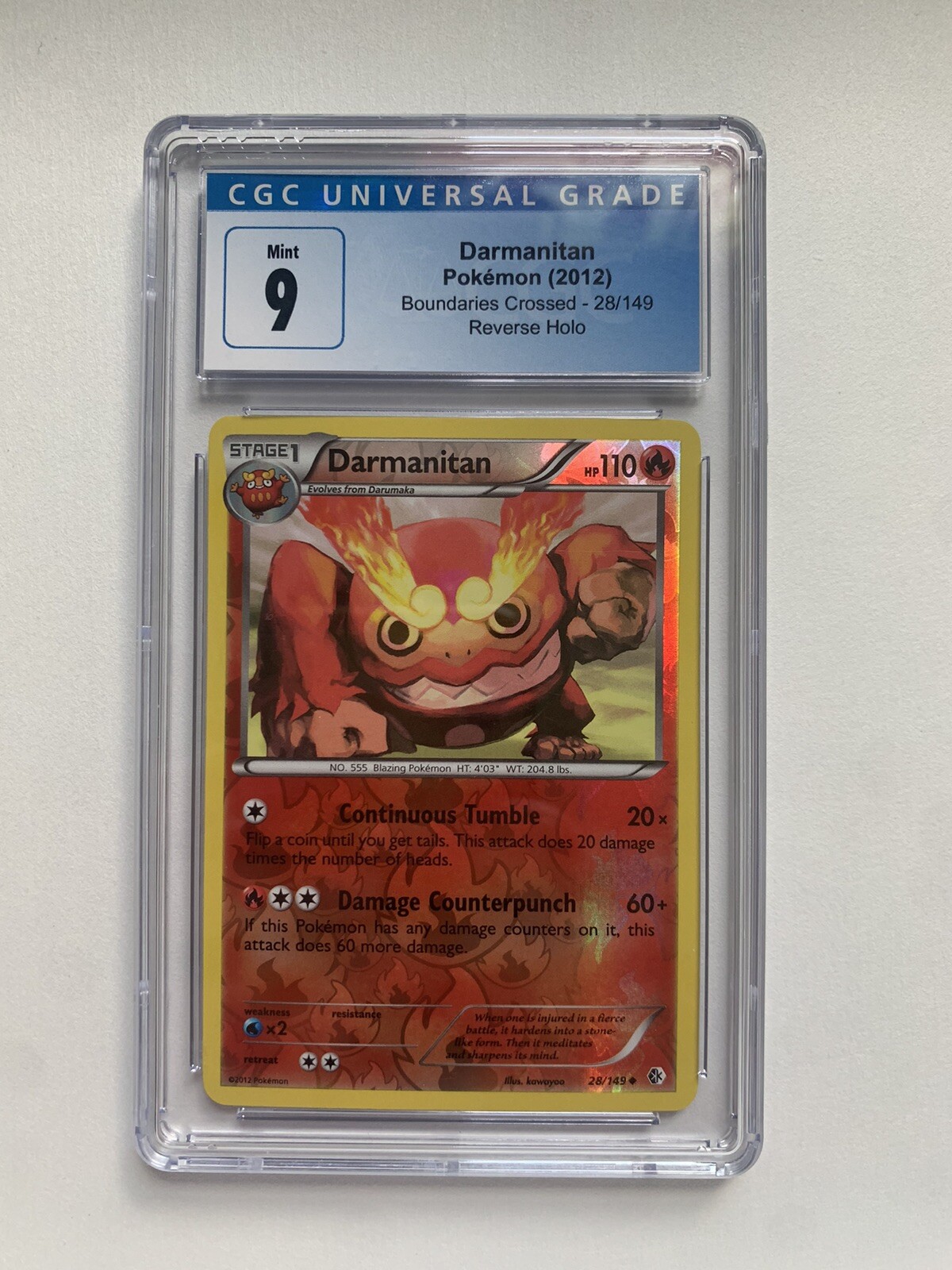 Pokémon TCG Darmanitan Boundaries Crossed 28/149 Reverse Holo Uncommon