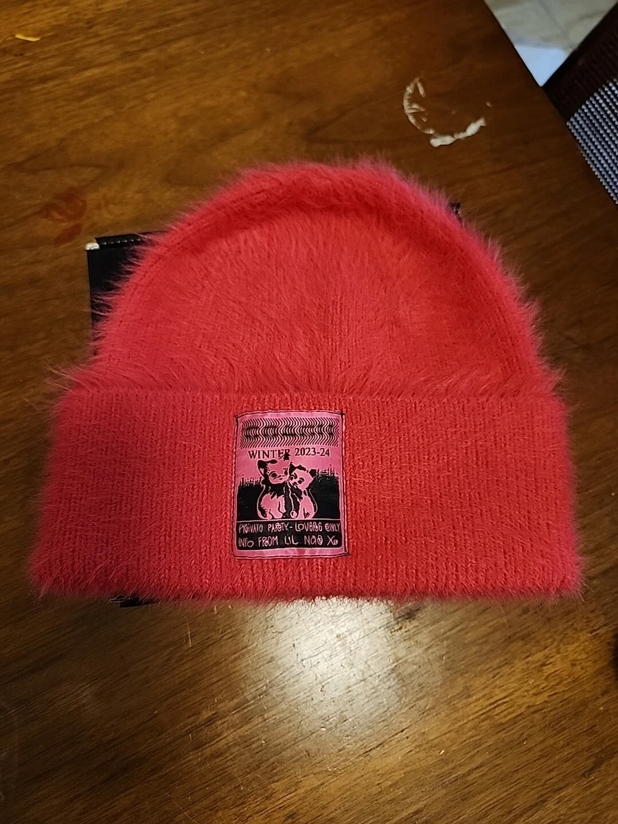 Coach Pink Beanie with Red Accents NWOT Coach | Accessories | Coach Jacquard Black And Pink Bucket  main image 4