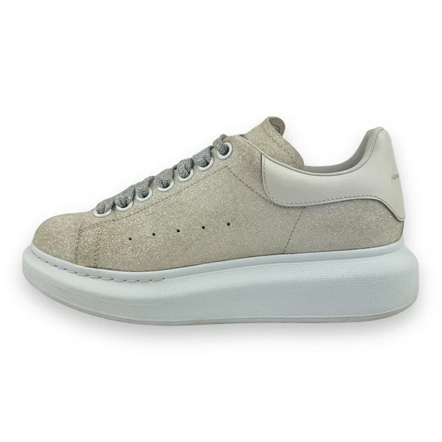 Alexander McQueen Runway Pink/White Glitter Women’s Trainers UK 5 EU 38