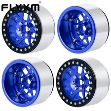 FLYXM RC Rock Crawler 2.2'' Beadlock Wheel Rims 35mm for AXIAL Wraith SCX10 TRX4