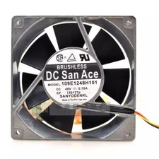 SANYO 109E1248H101 12038 DC48V 0.15A 12CM 3-Wire Silent Cooling Fan