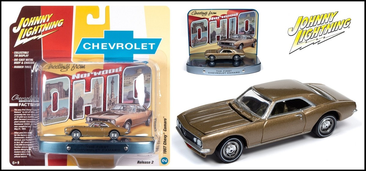 ジョニーライトニング　イエスタデイ&トゥデイ　シボレーカマロ　1/64 ジョニーライトニング MUSCLE CARS U.S.A. 1/64 1969 シボレー