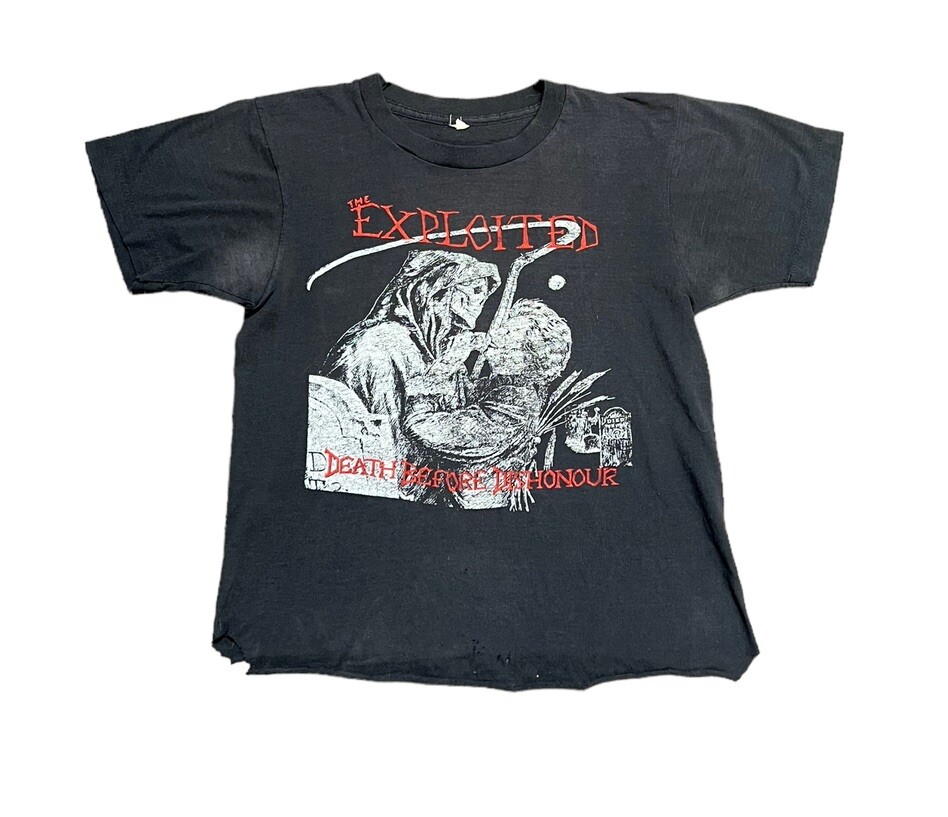 1987 The Exploited North American Tour Vintage Shirt Small | eBay