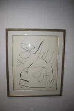 MONUMENTAL SIZE JOAN MIRO Signed AUTHENTIC Etching "ESPRIU" 24/50! 39"X47"