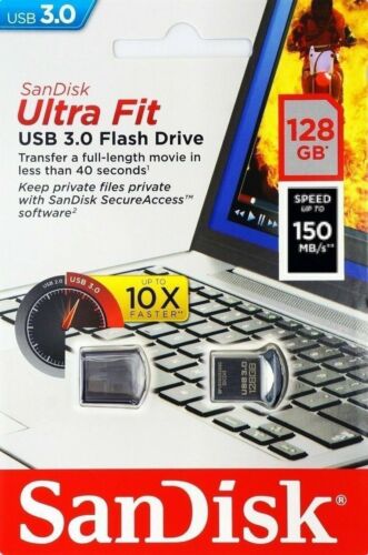 tuberculose Claire Mompelen SanDisk Ultra Fit 128GB USB 3.0 Flash Drive (SDCZ43-128G-G46) 619659132033  | eBay