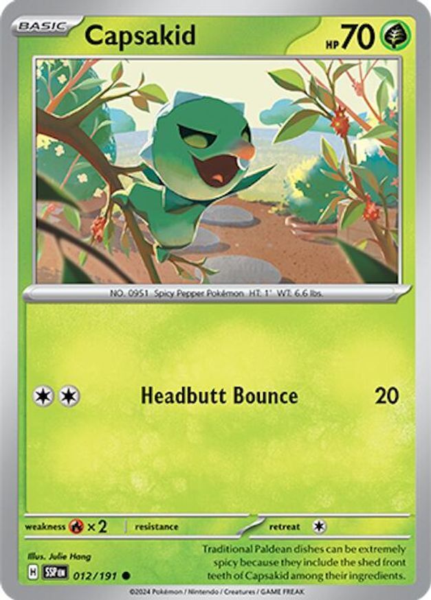Pokemon Capsakid (12/256) Surging Sparks LP