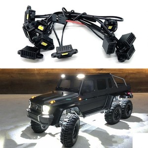 Details About Wheel Eyebrow Lamp Led Light Set For Traxxas Benz Trx6 G63 Amg 6x6 Rc Crawler