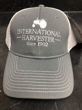 Youth International Harvester Grey with White Mesh Back Flex Fit Cap A2662-YTH