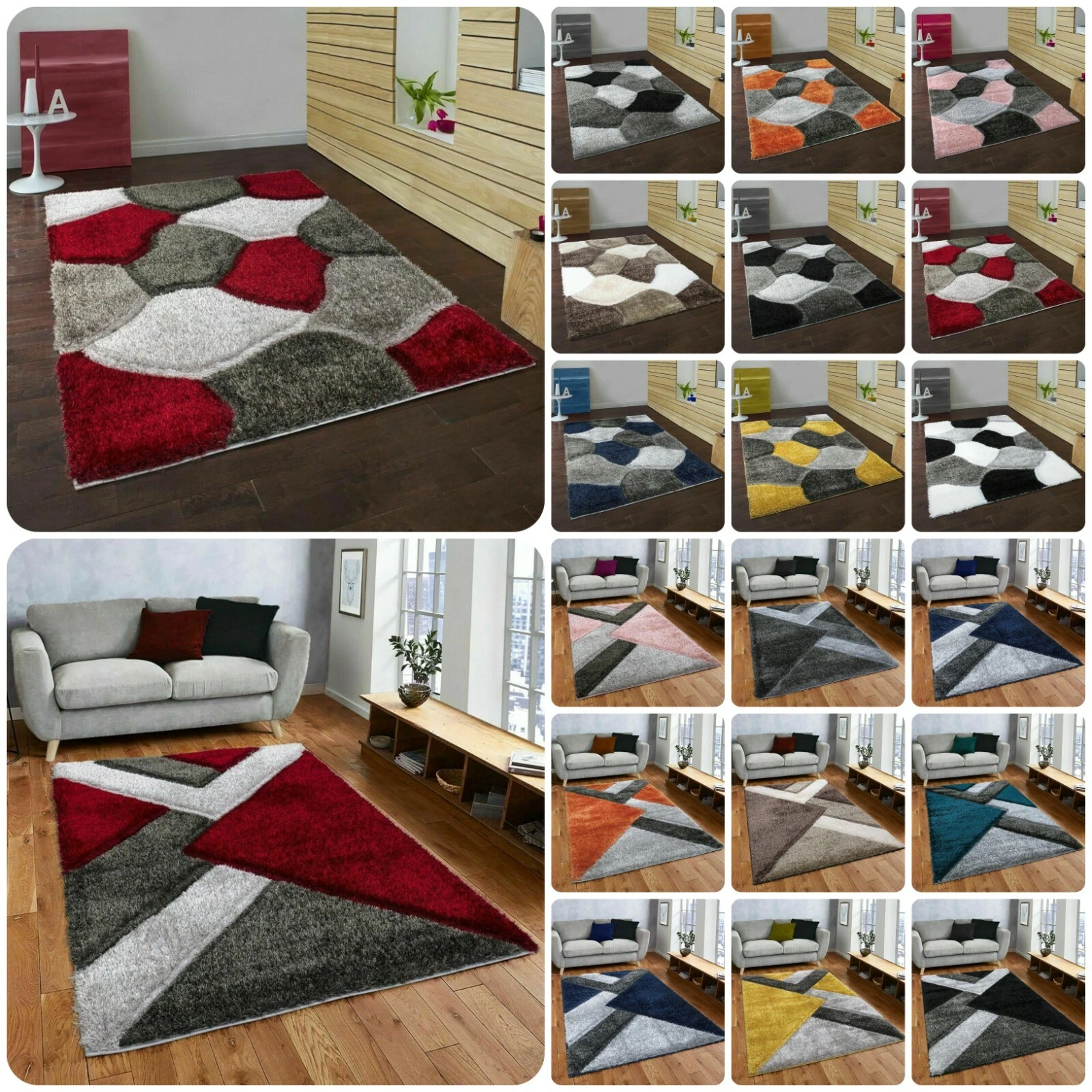 Modern Large Shaggy Area Rugs Hallway Runner Living Room Rugs Bedroom Carpet Mat
Opens in a new wind