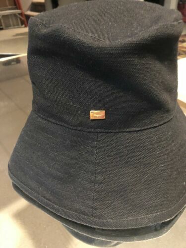 SALVATORE FERRAGAMO PINK BUCKET HAT REVERSIBLE LOGO Sz 56 | eBay