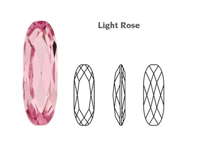 Swarovski  Fancy Oval Classic Light Rose 21x7mm