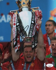 Manchester United Wayne Rooney Autographed Signed 8x10 EPL Photo JSA COA #5
