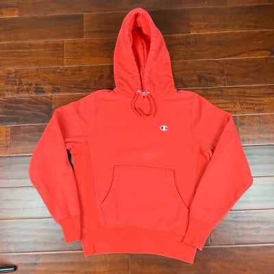 Fleece Hoodie Neon Orange Champion Hoodie Champion Sweatshirt Mens