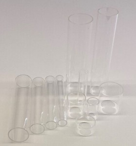 Produktbild von PMMA Rohr 250 Mm – Außen 120 Mm, Innen 114 Mm, Wandstärke 3 Mm, Transparent Mit Schutzfolie, Made In Germany