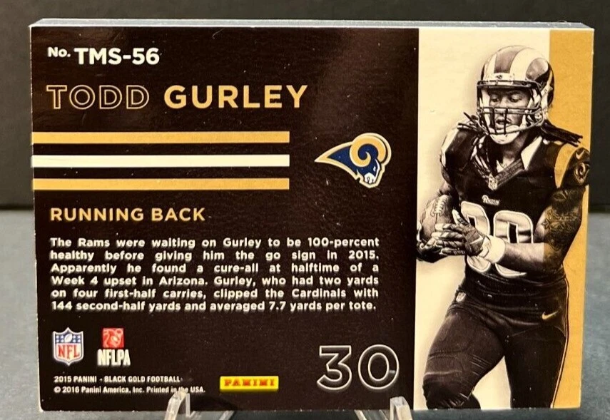 Todd gurley gold jersey deals
