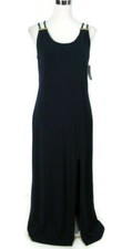 Michael Kors Maxi Dress Sz S Maxi NAVY BLUE Stretchy Knit Strappy Small NWT