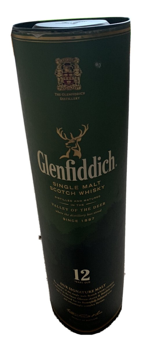 Glenfiddich Pure Malt Scotish Whisky Green Tube Box Celebration