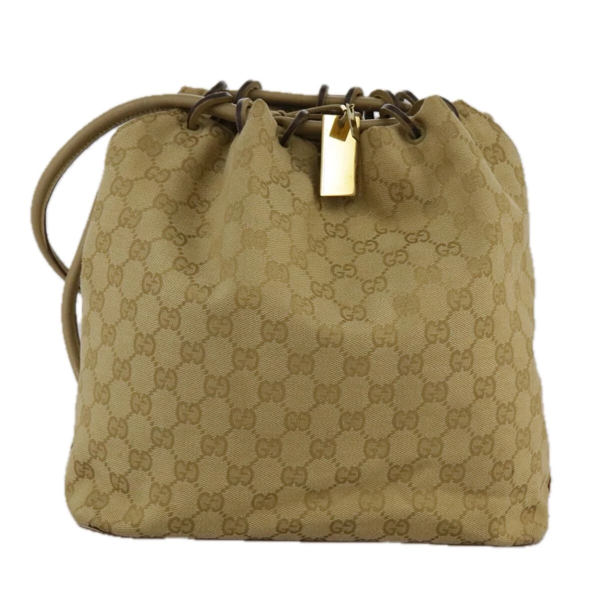 Sac à bandoulière Gucci beige en toile authentique