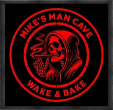 Personalized LED Sign - Custom Light-Up Weed Decor - Stoner - marijuana - Blunt