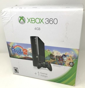 Xbox 360 4gb System Console with Peggle 2 Bundle Brand New Sealed 