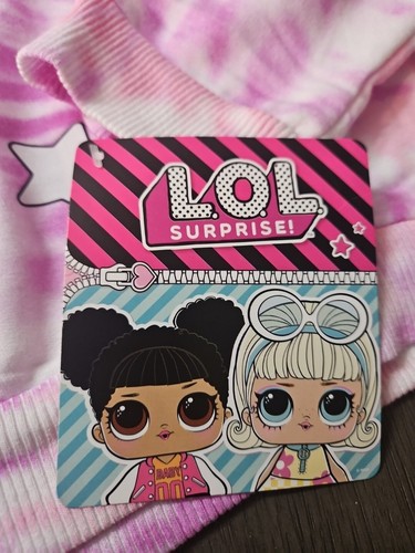 LOL L.O.L Surprise Doll Tie Dye Pink/ Purple Unicorn Girls Hoodie Size 12 NWT - Picture 4 of 8